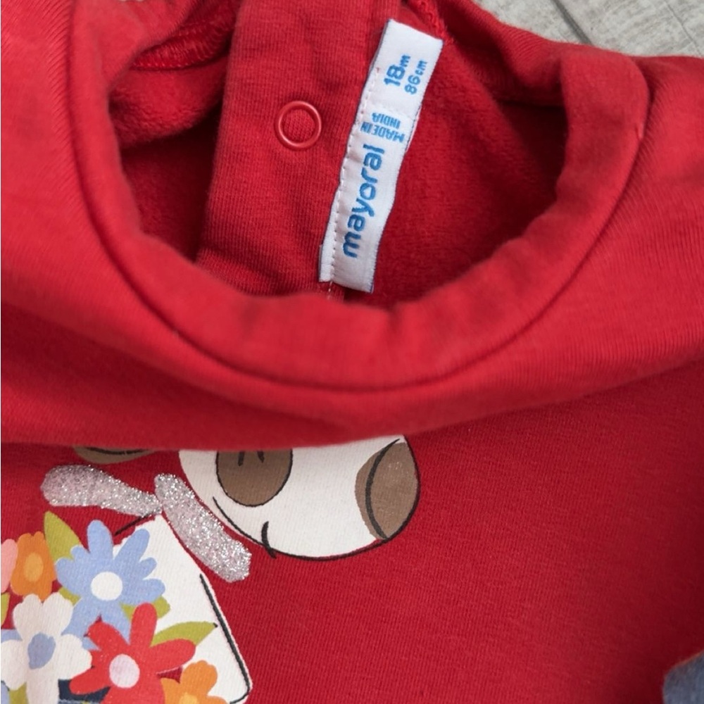 Mayoral set - Red, Blue, and Pink with Fun Prints - Picture 4 of 4